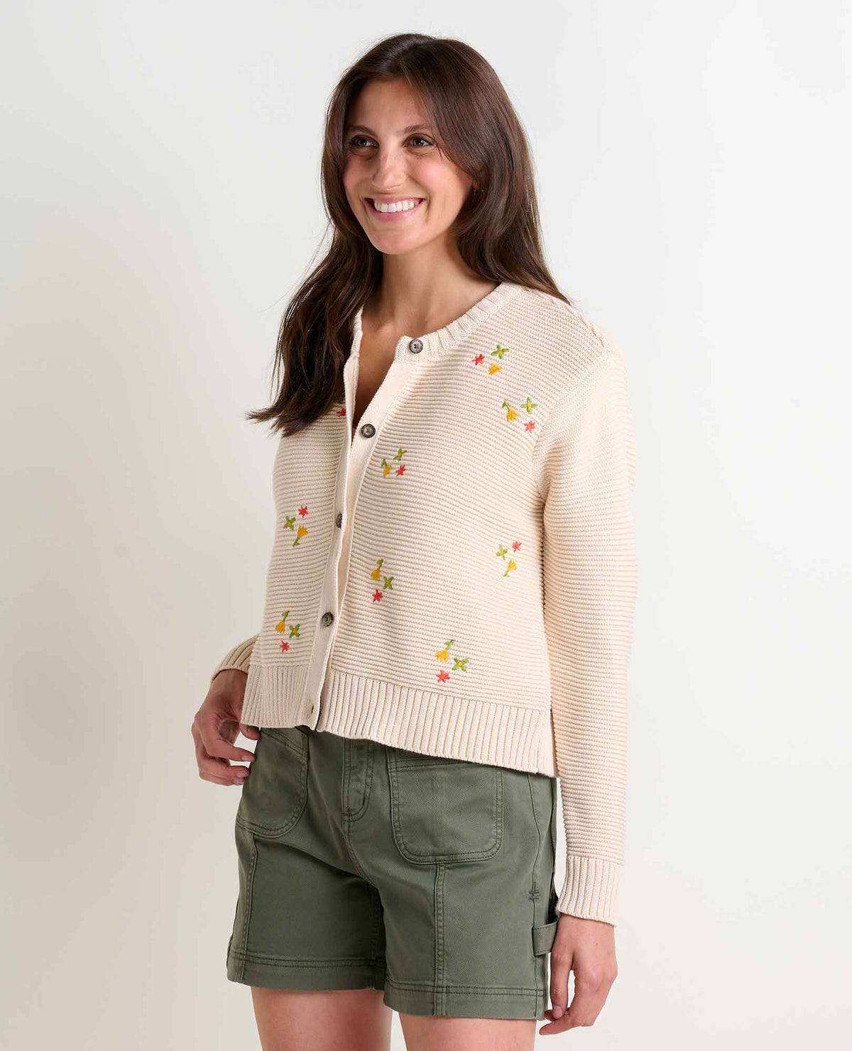 Bianca Crew Cardigan Embroidered - Metanoia Boutique - Toad&Co