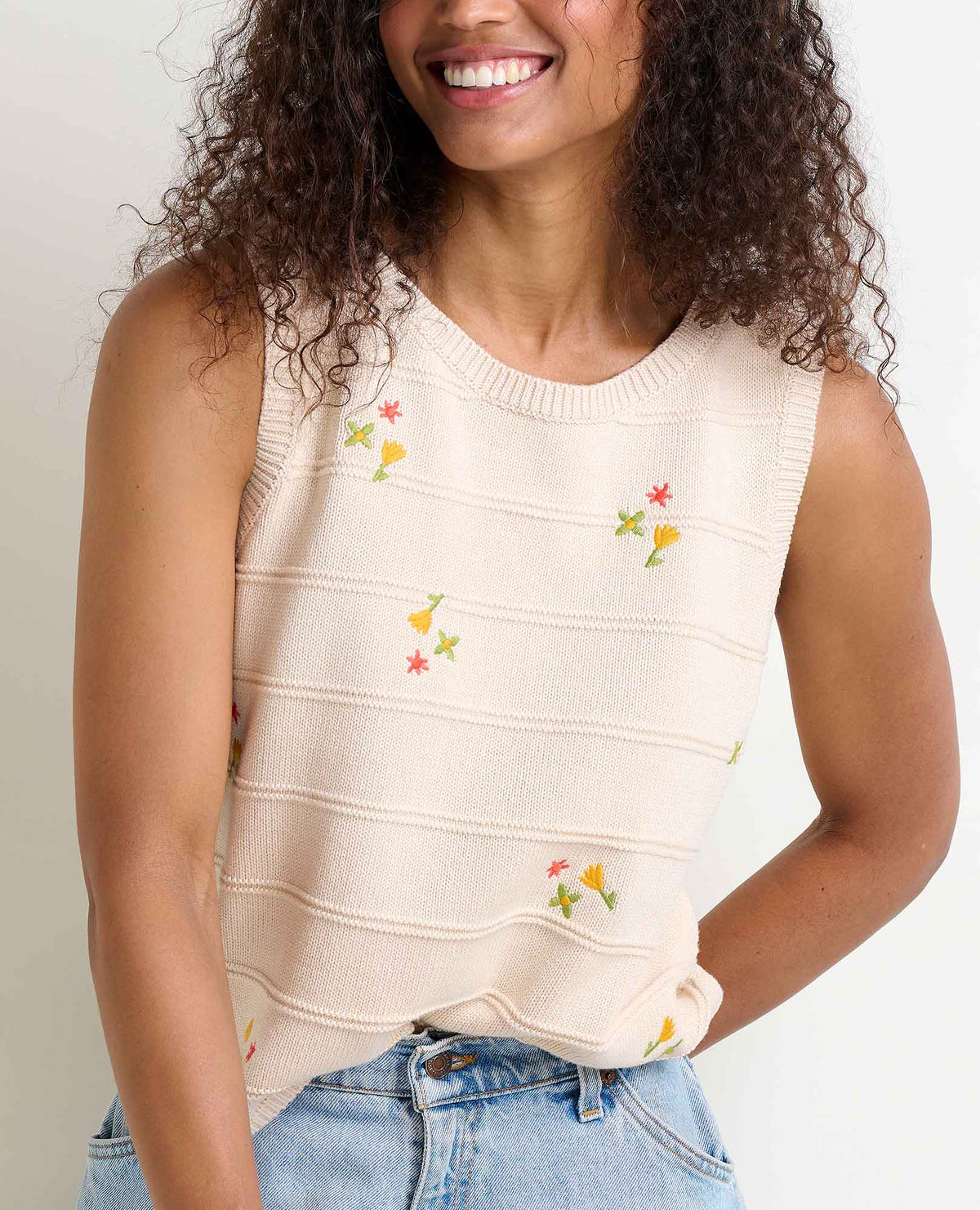 Bianca Crew Tank Embroidered - Metanoia Boutique - Toad&Co