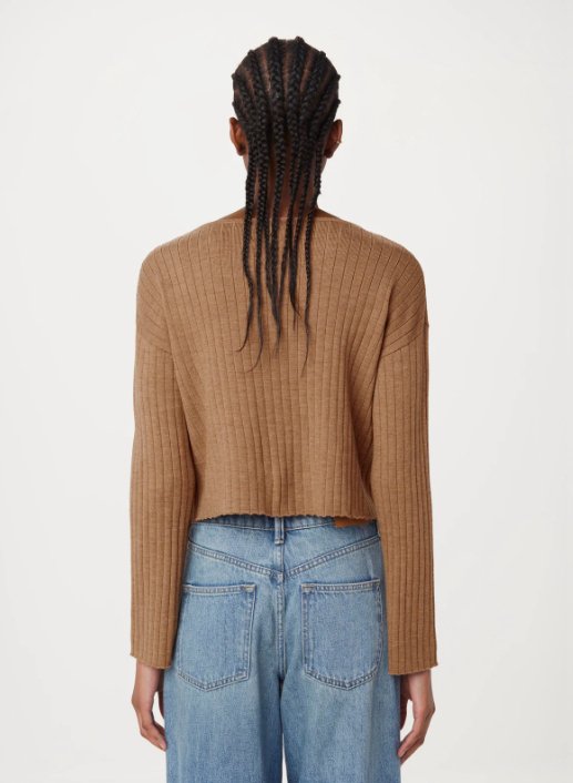 Boat Neck Cropped Sweater - Metanoia Boutique - Frank and Oak