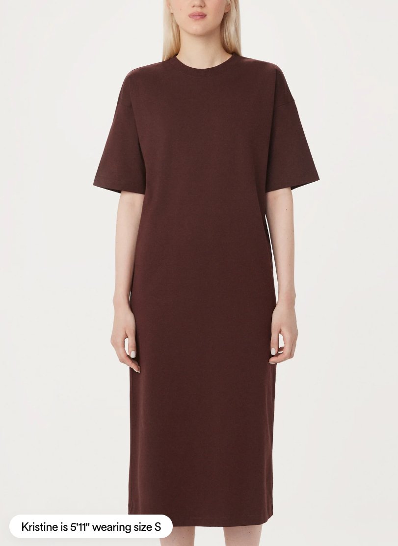 Maxi T-Shirt Dress - Metanoia Boutique - Frank and Oak