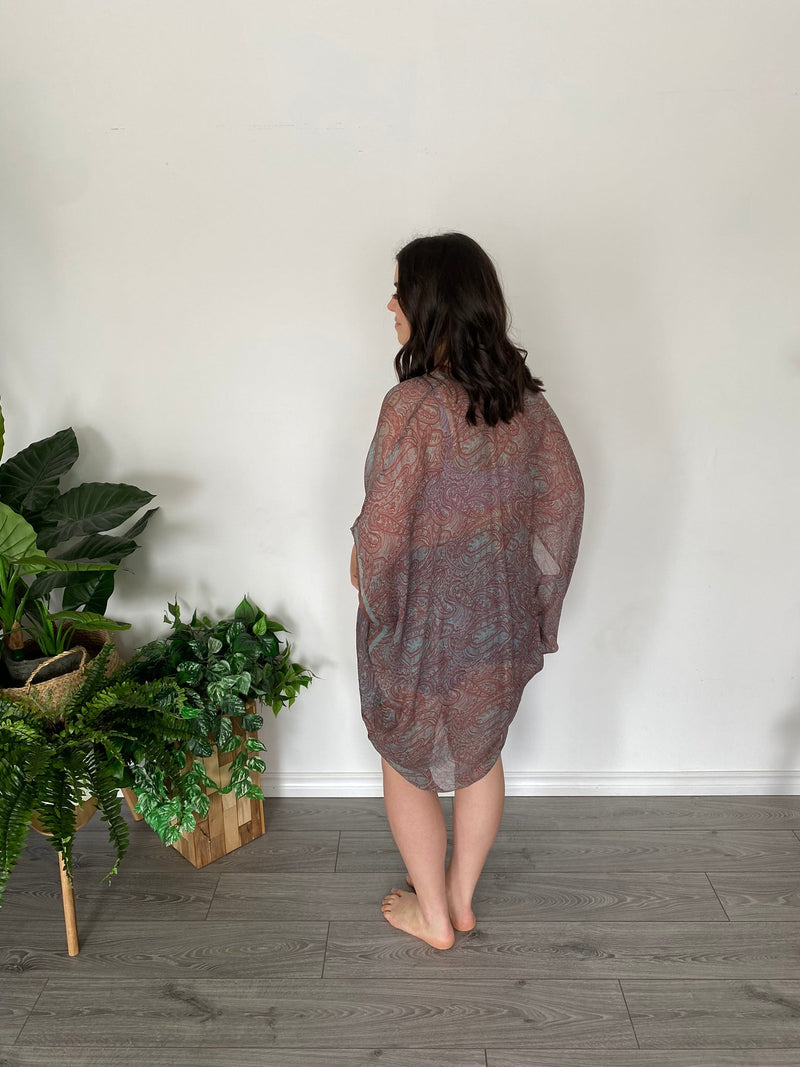 Luxe Pure Silk Midi Length Kaftan - Metanoia Boutique - Sari Knot Sari