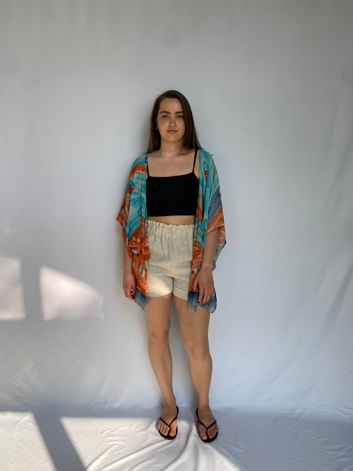 Luxe Short Silk Kimono - Metanoia Boutique - Sari Knot Sari