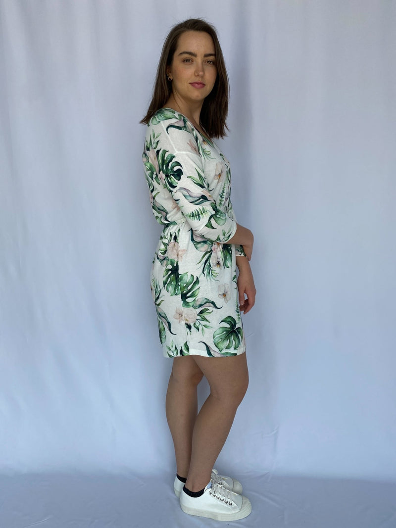 Tropical Flower Dress - Metanoia Boutique - Emproved